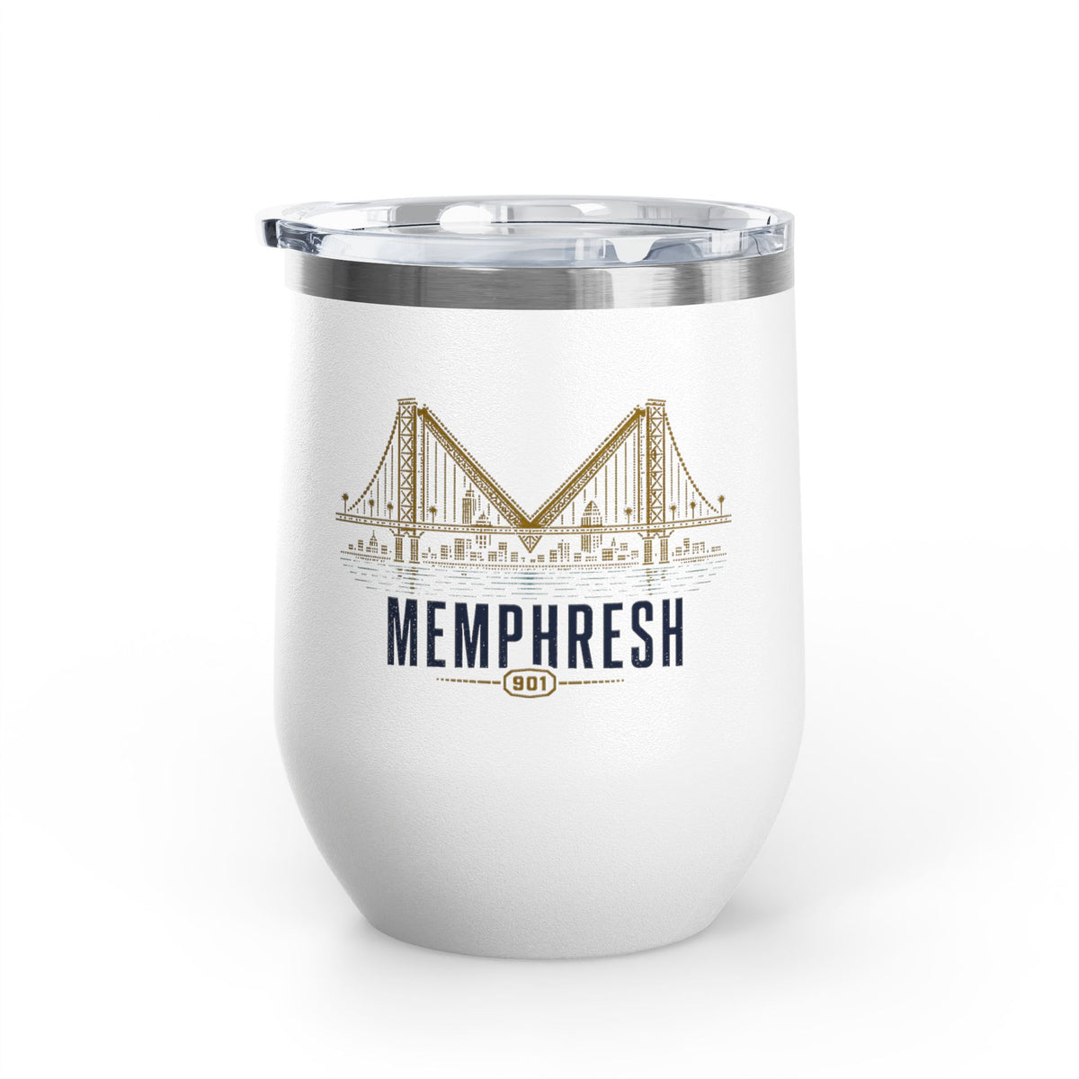 Bridge M Wine Tumbler - White