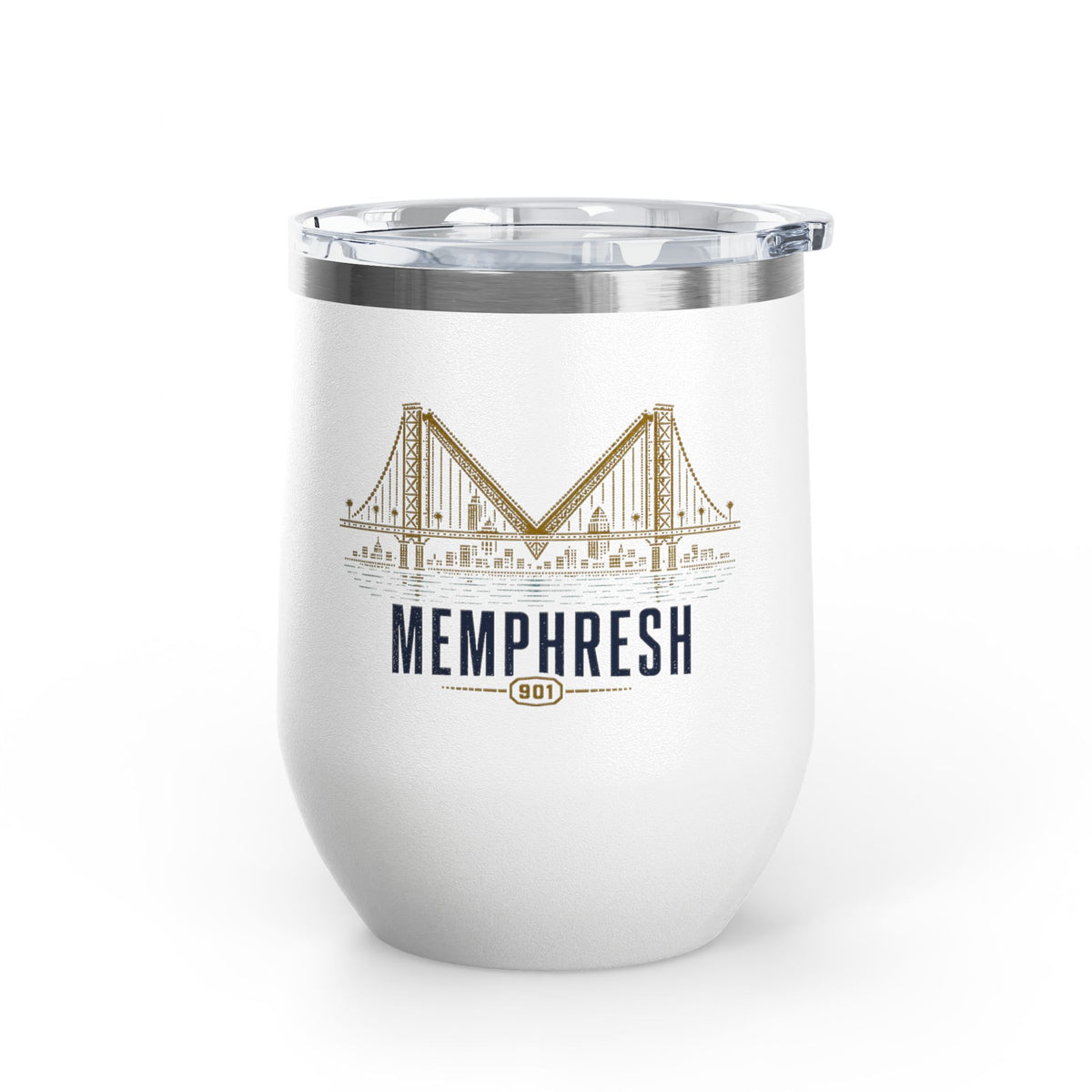 Bridge M Wine Tumbler - White
