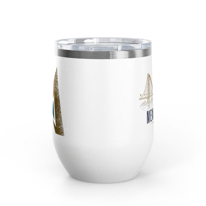 Bridge M + Gold M Wine Tumbler - White
